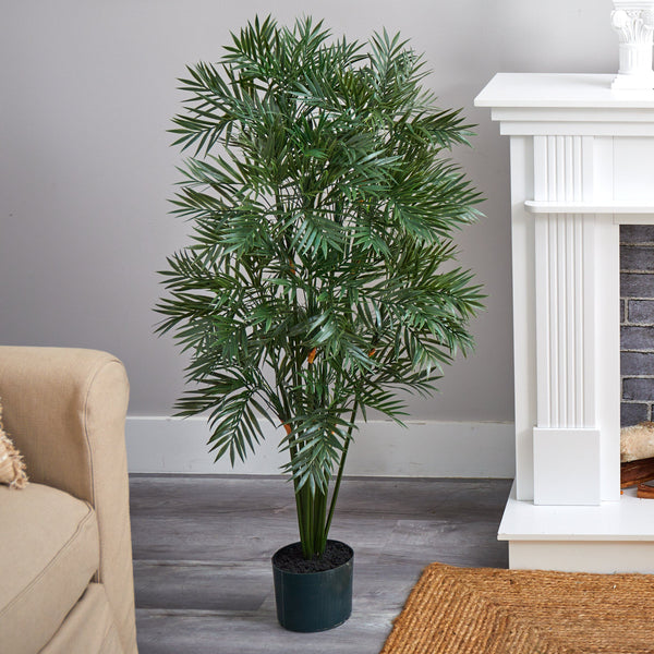 4' Plastic Parlour Palm Tree | Nearly Natural