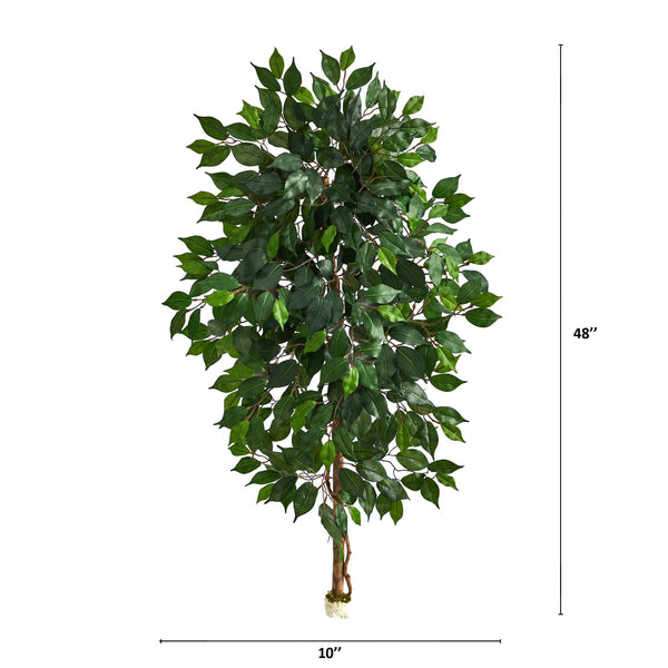 4’ Single Ficus Artificial Tree (No Pot)