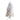 4’ Slim White Artificial Christmas Tree with 100 Warm White LED Lights and 293 Bendable Branches