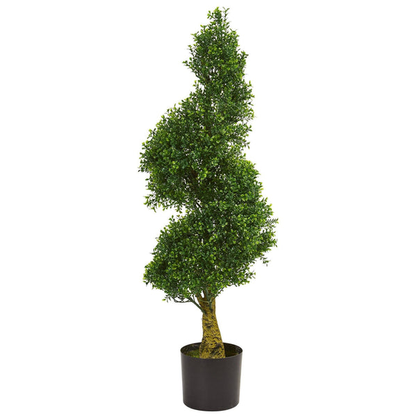4' Spiral Boxwood Artificial Tree UV Resistant (Indoor/Outdoor)