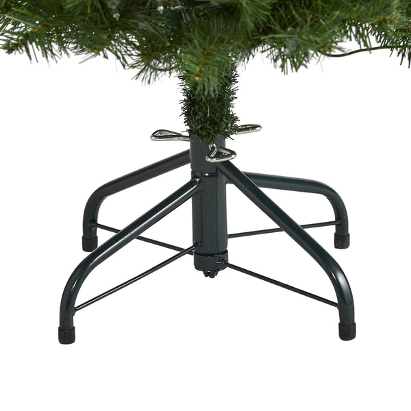 4’ Virginia Fir Artificial Christmas Tree with 100 Clear Lights and 223 Bendable Branches