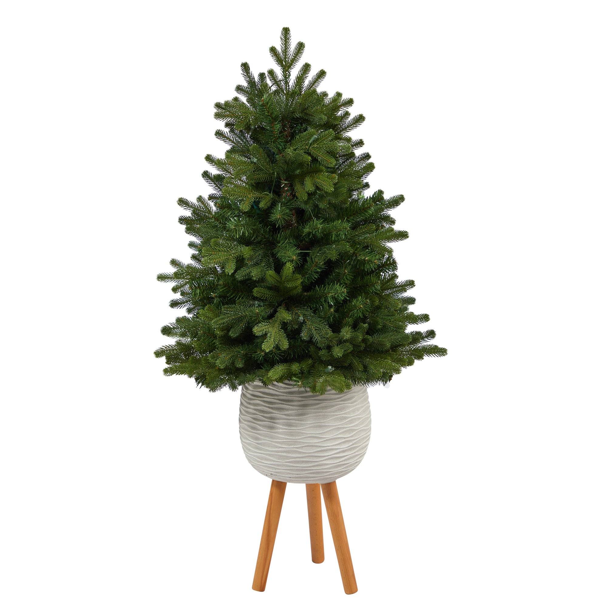 4' Washington Fir Artificial Christmas Tree with 50 Clear Lights