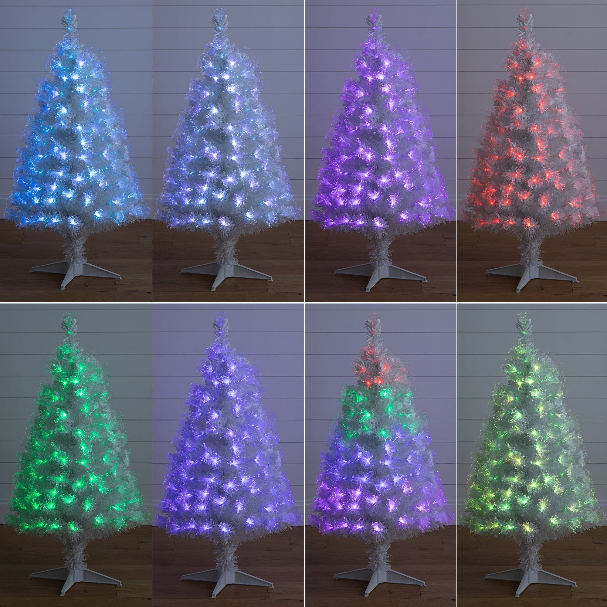 White fibre optic christmas sale tree