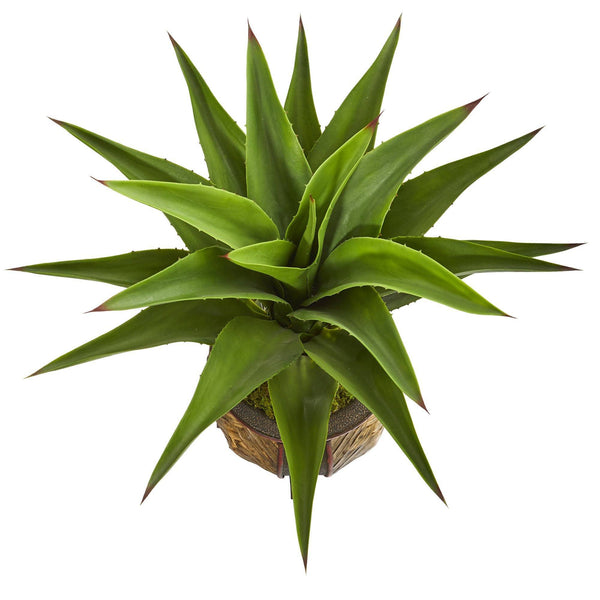 40” Agave Artificial Plant in Decorative Planter