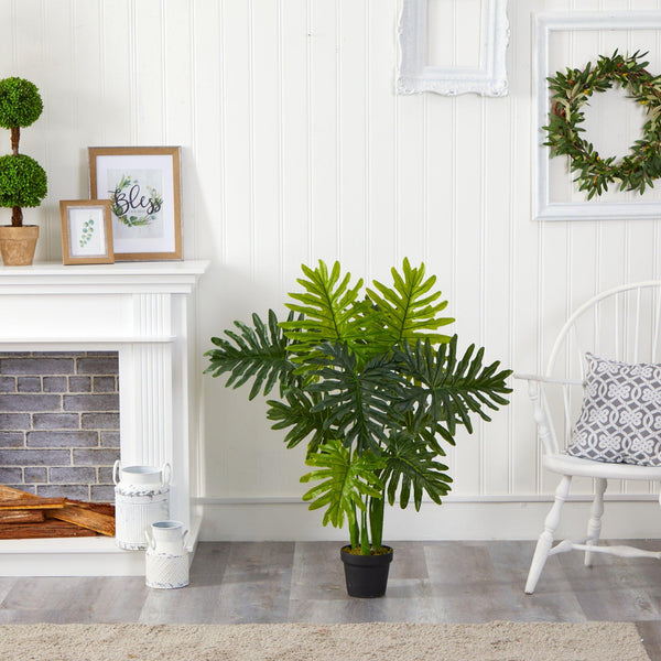 philodendron fireplace 40” Philodendron Artificial Plant (Real Touch)
