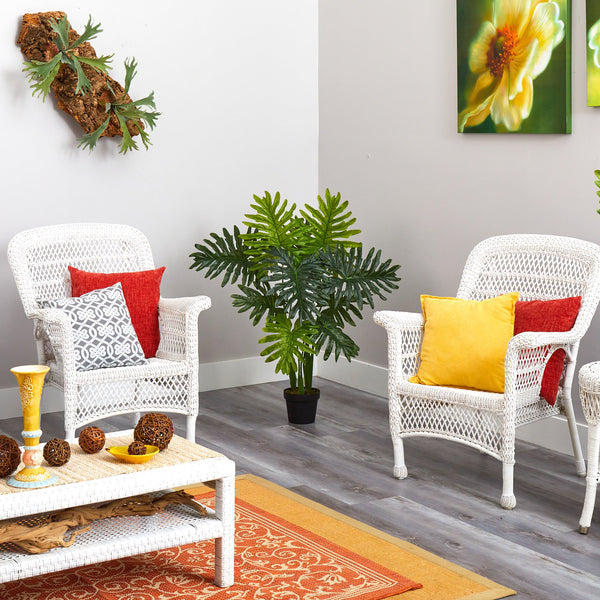 nearly natural philodendron 40” Philodendron Artificial Plant (Real Touch)