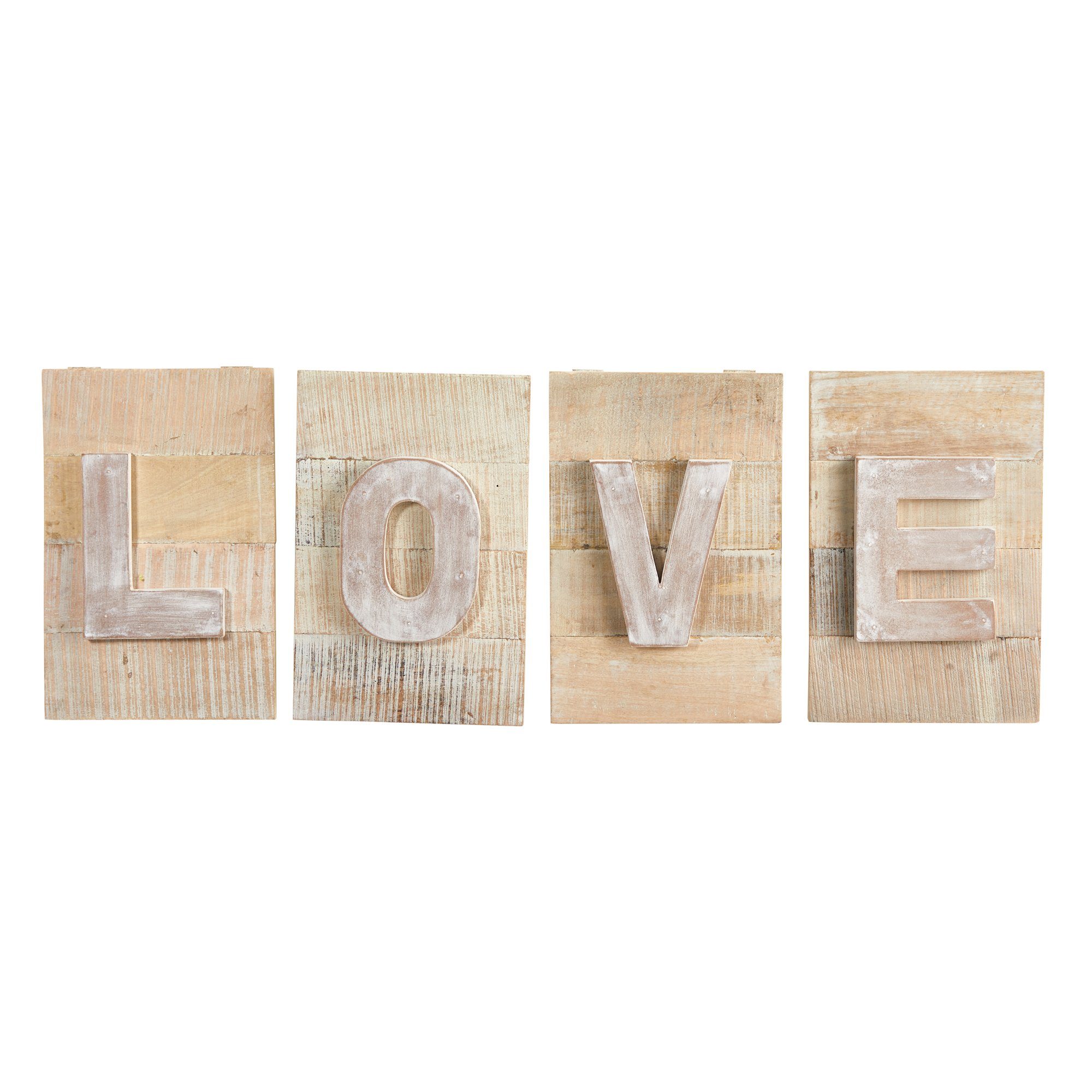 40” Rustic Farmhouse “LOVE” Wall Art Decor | Nearly Natural