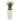 40” Spiky Agave Artificial Plant in White Planter