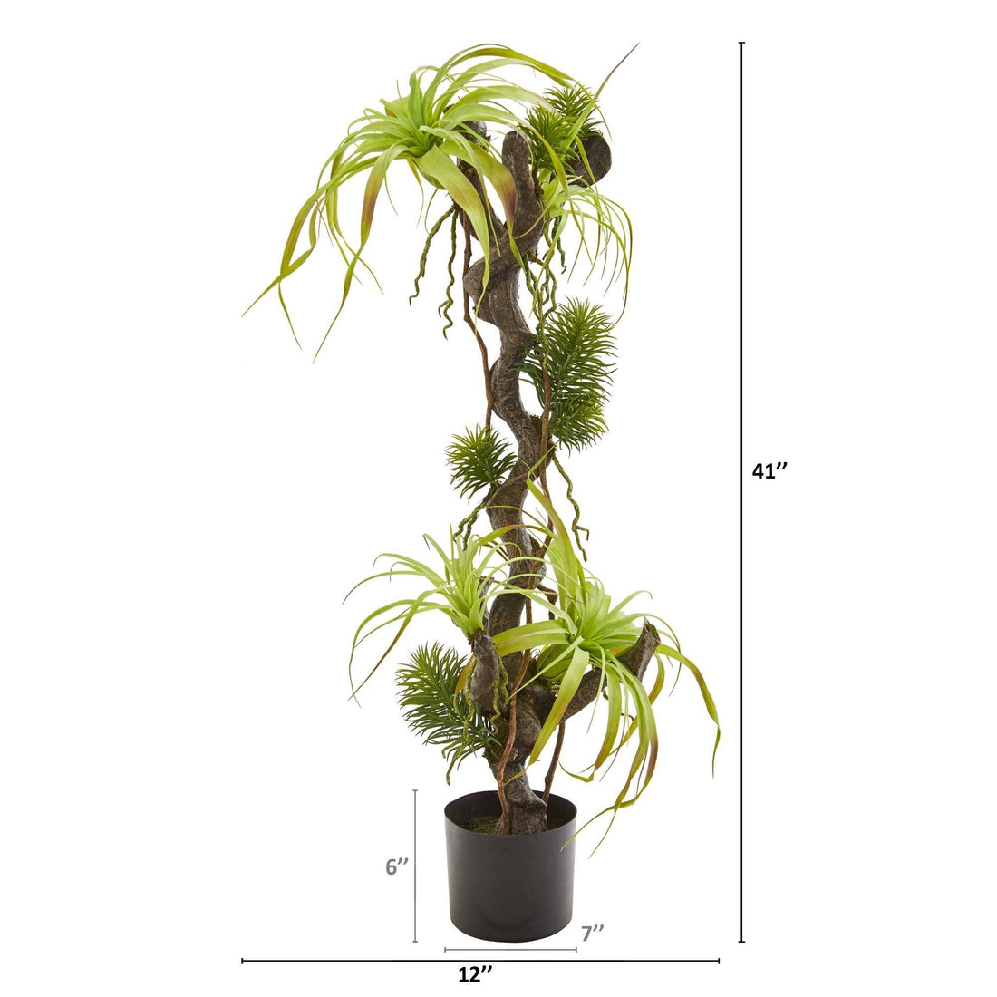 fake air plants that look real 41” Air Plant and Succulent Jungle Artificial Plant
