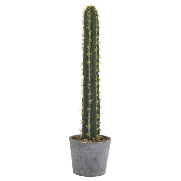 41” Cactus in Stone Planter Artificial Plant