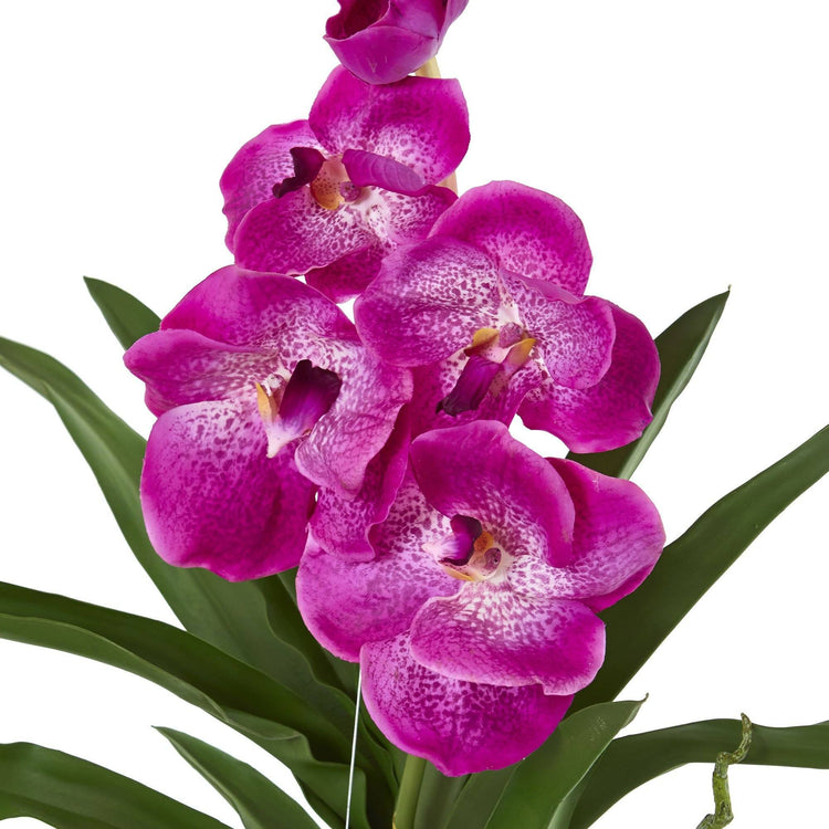 41” Vanda Orchid Hanging Basket Artificial Plant Nearly Natural