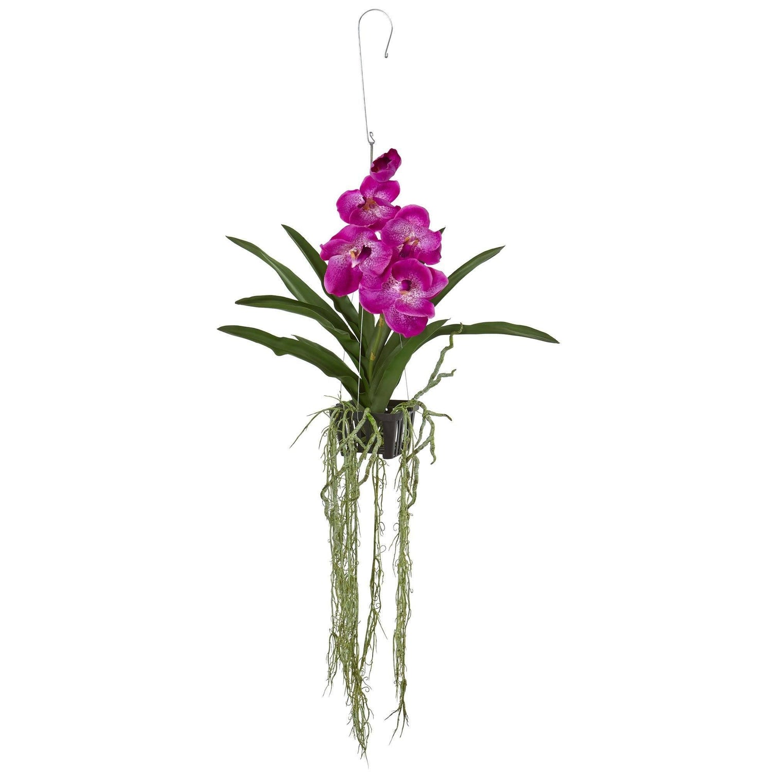 orchid hanging plant 41” Vanda Orchid Hanging Basket Artificial Plant