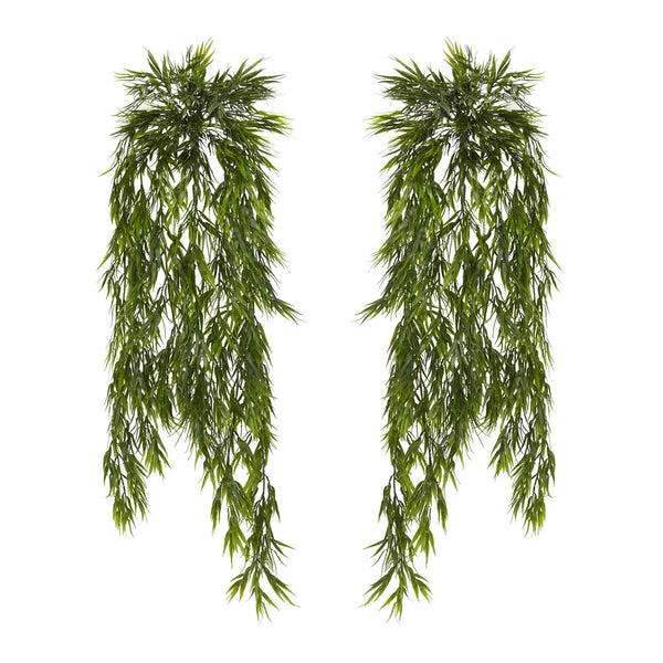 43” Mini Bamboo Hanging Bush (Set of 2)