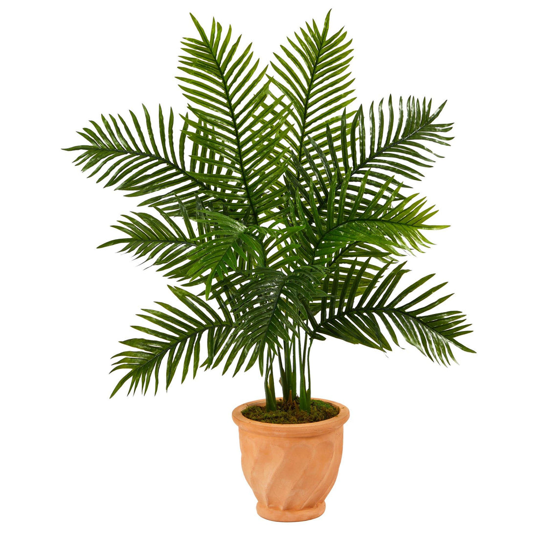 areca palm 45 year 45” Areca Palm Artificial Tree in in Terracotta Planter (Real Touch)