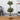 4.5' Artificial Olive Double Topiary with Handmade Jute & Cotton Basket with Tassels