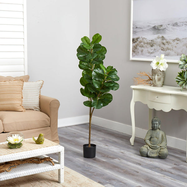 4.5’ Fiddle Leaf Fig Artificial Tree