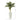 4.5’ Golden Cane Artificial Palm Tree in Tall White Planter