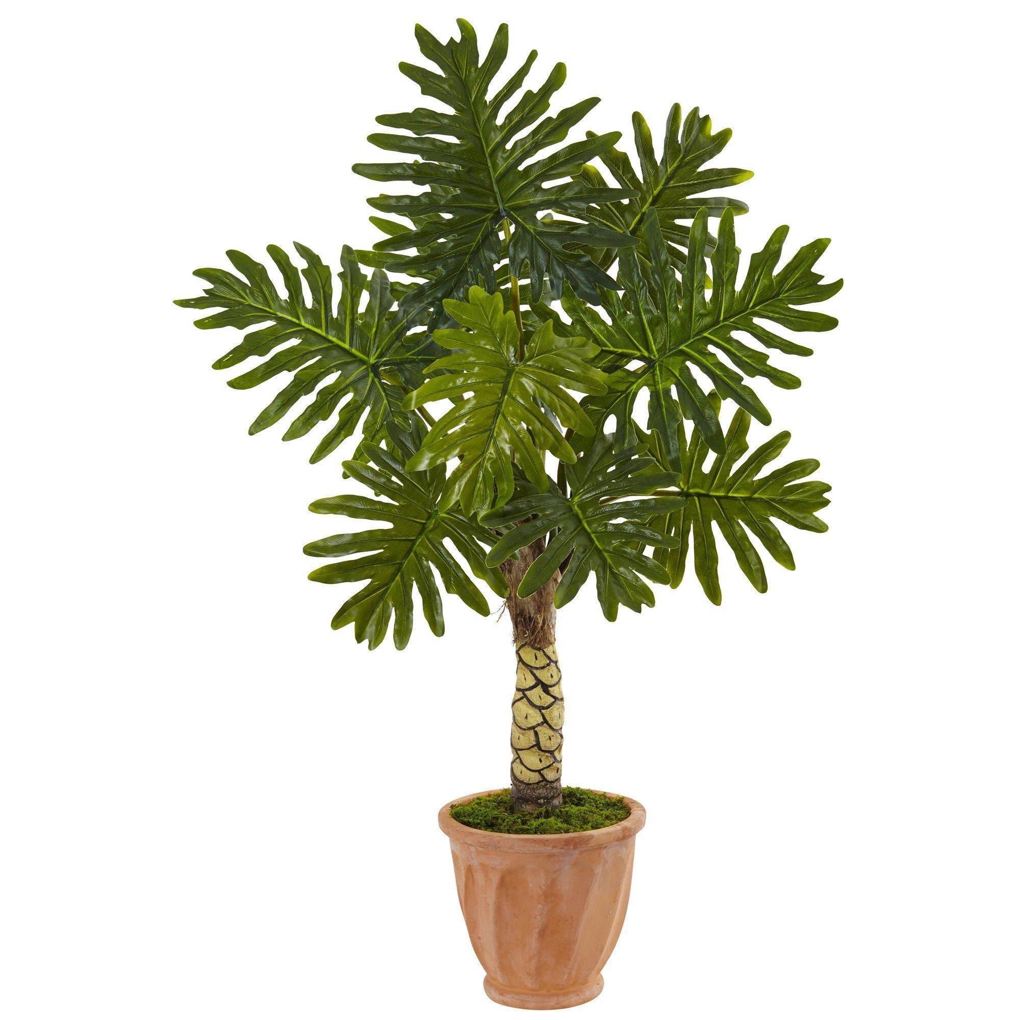 4.5’ Monstera Tree in Terracotta Pot | Nearly Natural