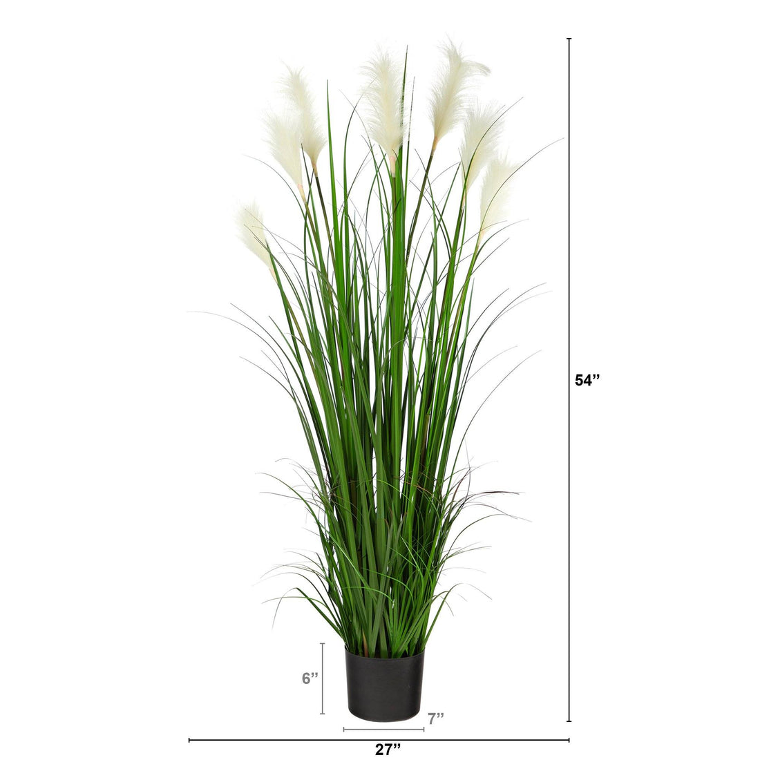 Nearly Natural 4.5 ft. Plum Grass Artificial Plant