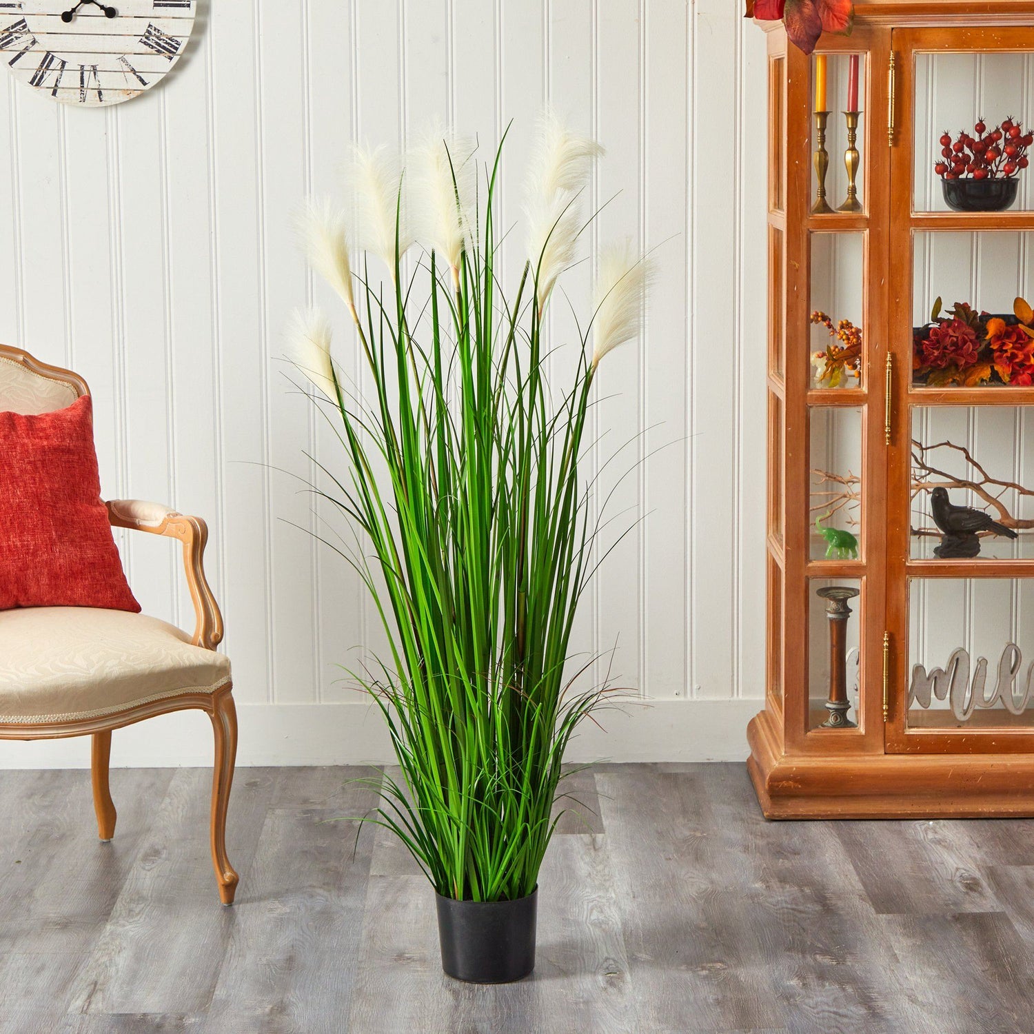 4.5’ Plum Grass Artificial Plant