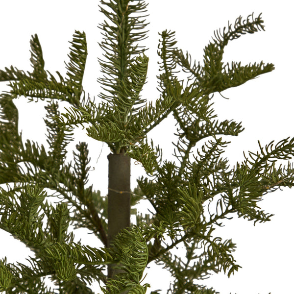 4.5’ Pre-Lit Christmas Pine Artificial Tree in Decorative Planter