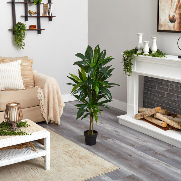 Nearly Natural 48-inch Real Touch Dracaena Silk Plant