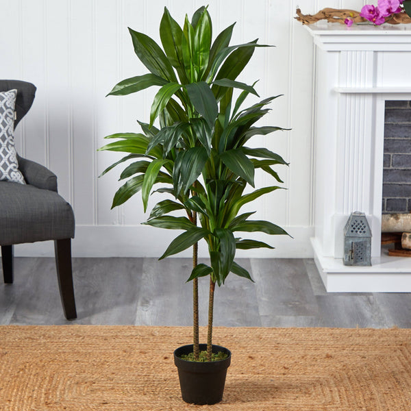 48" Dracaena Silk Plant (Real Touch) | Nearly Natural"