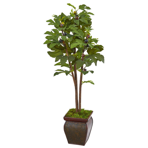 49” Fig Artificial Tree in Decorative Planter