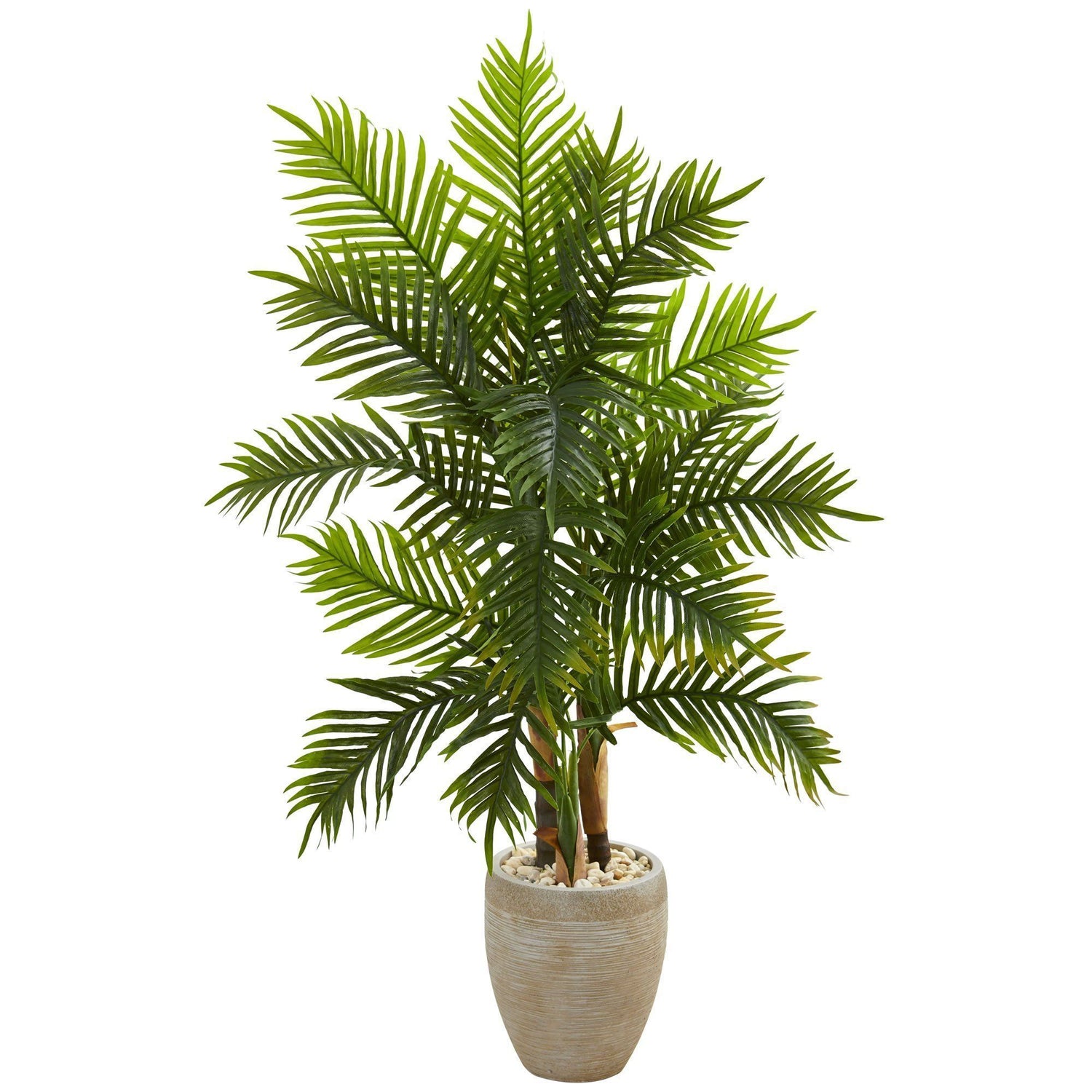 5’ Areca Palm Artificial Tree in Sand Colored Planter (Real Touch)