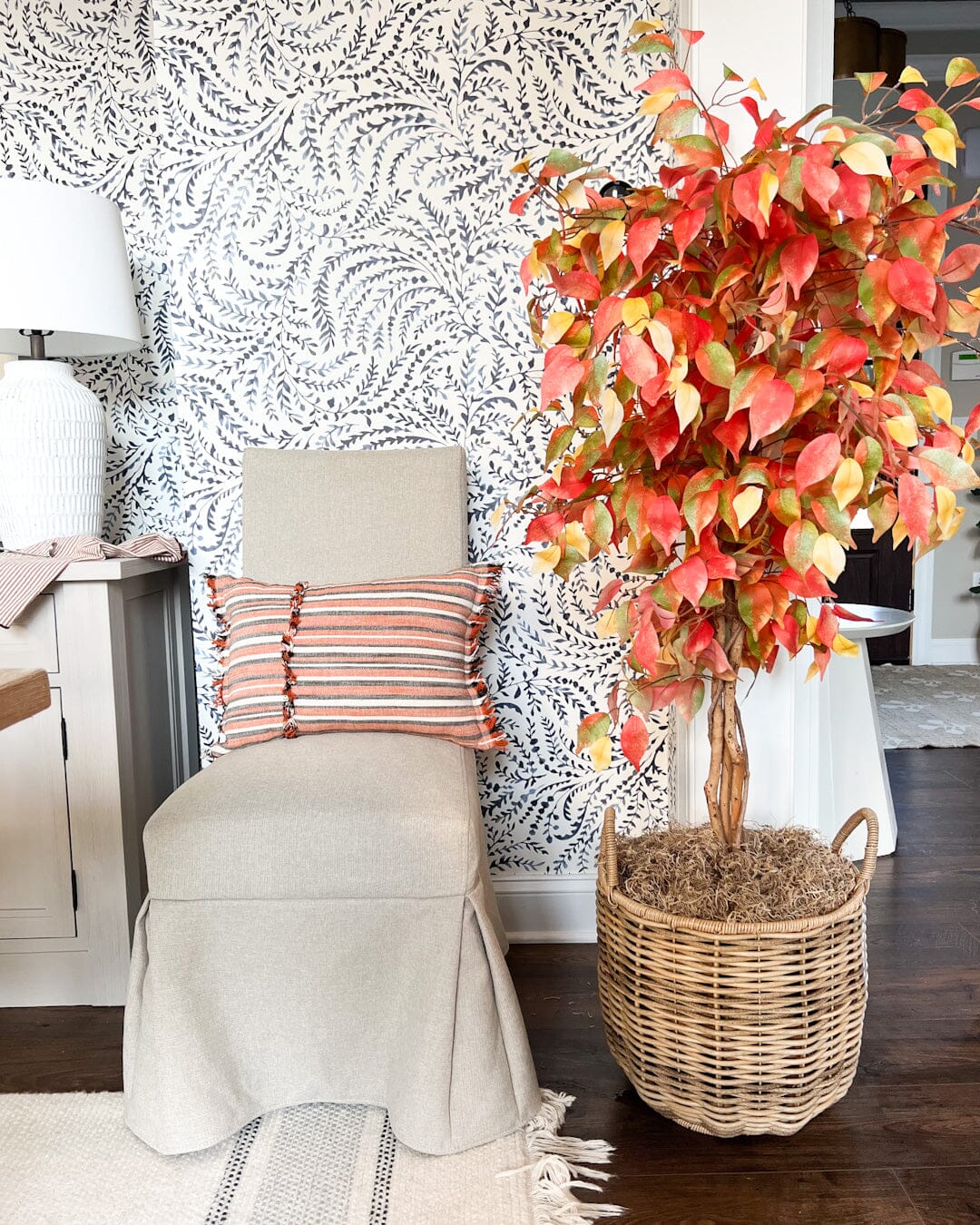Fall Tree Ficus 5’ Autumn Ficus Artificial Fall Tree | Nearly Natural
