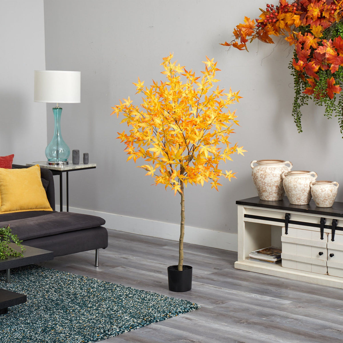 5' Autumn Maple Artificial Fall Tree | Nearly Natural