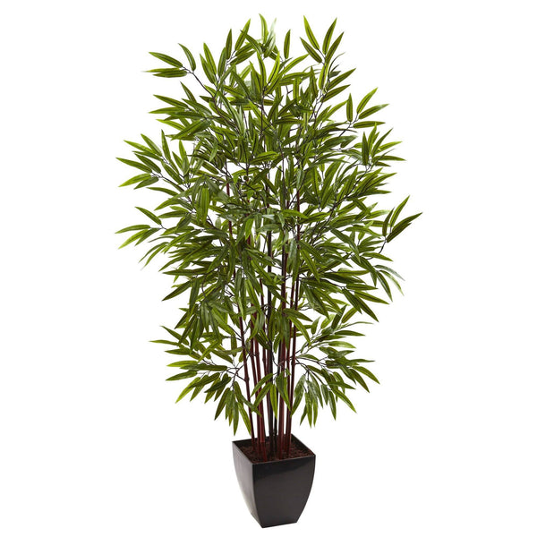5’ Bamboo Silk Tree w/Planter