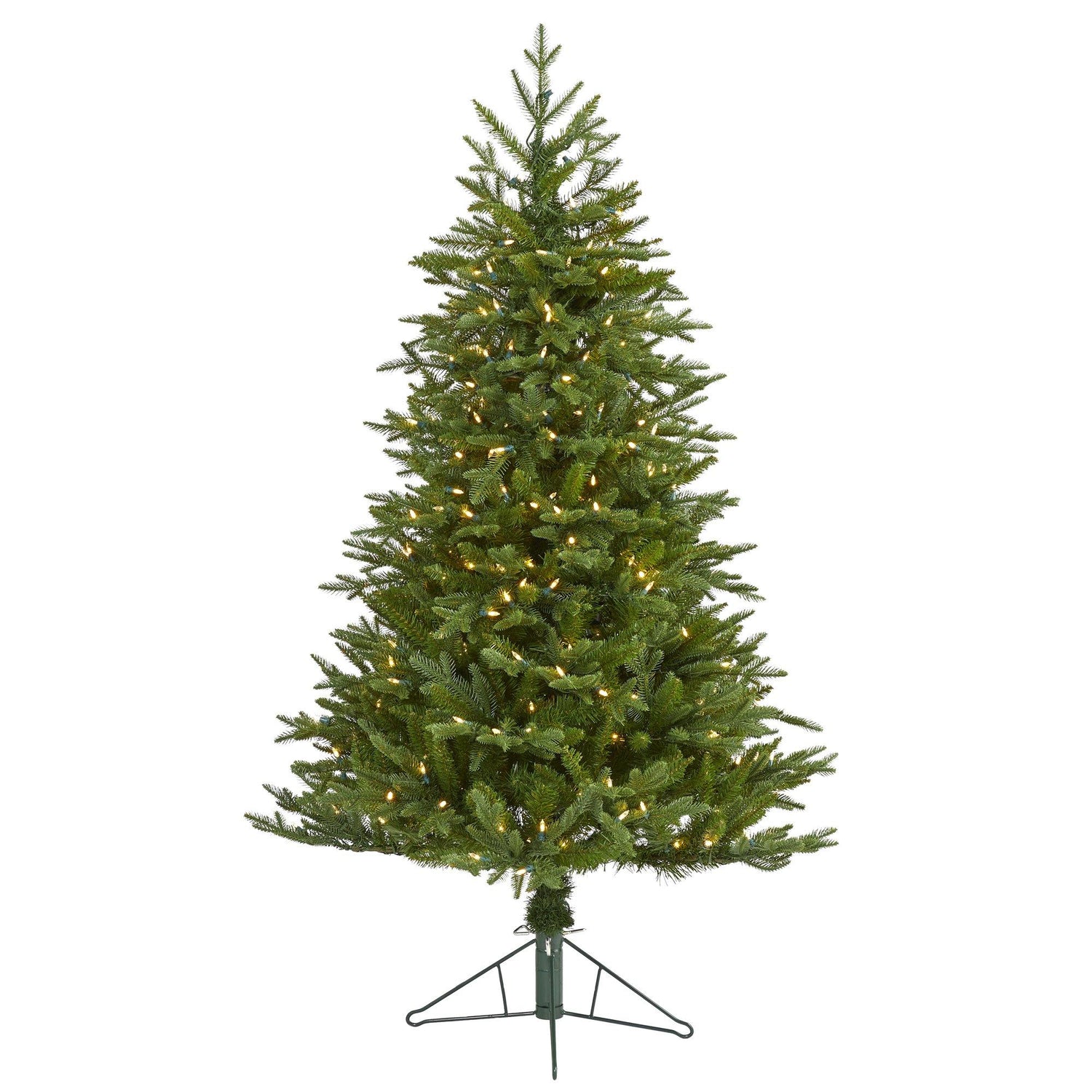 5' Cambridge Fir Artificial Christmas Tree with 300 Clear Warm (Multifunction) LED Lights with Instant Connect Technology and 570 Bendable Branches