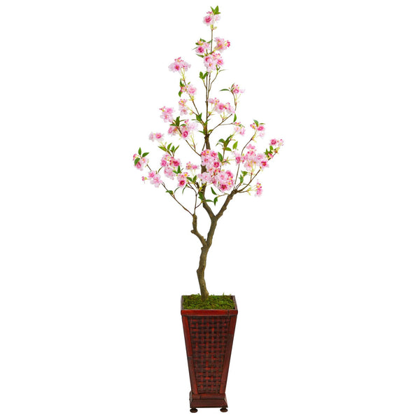 5’ Cherry Blossom Artificial Tree in Decorative Planter