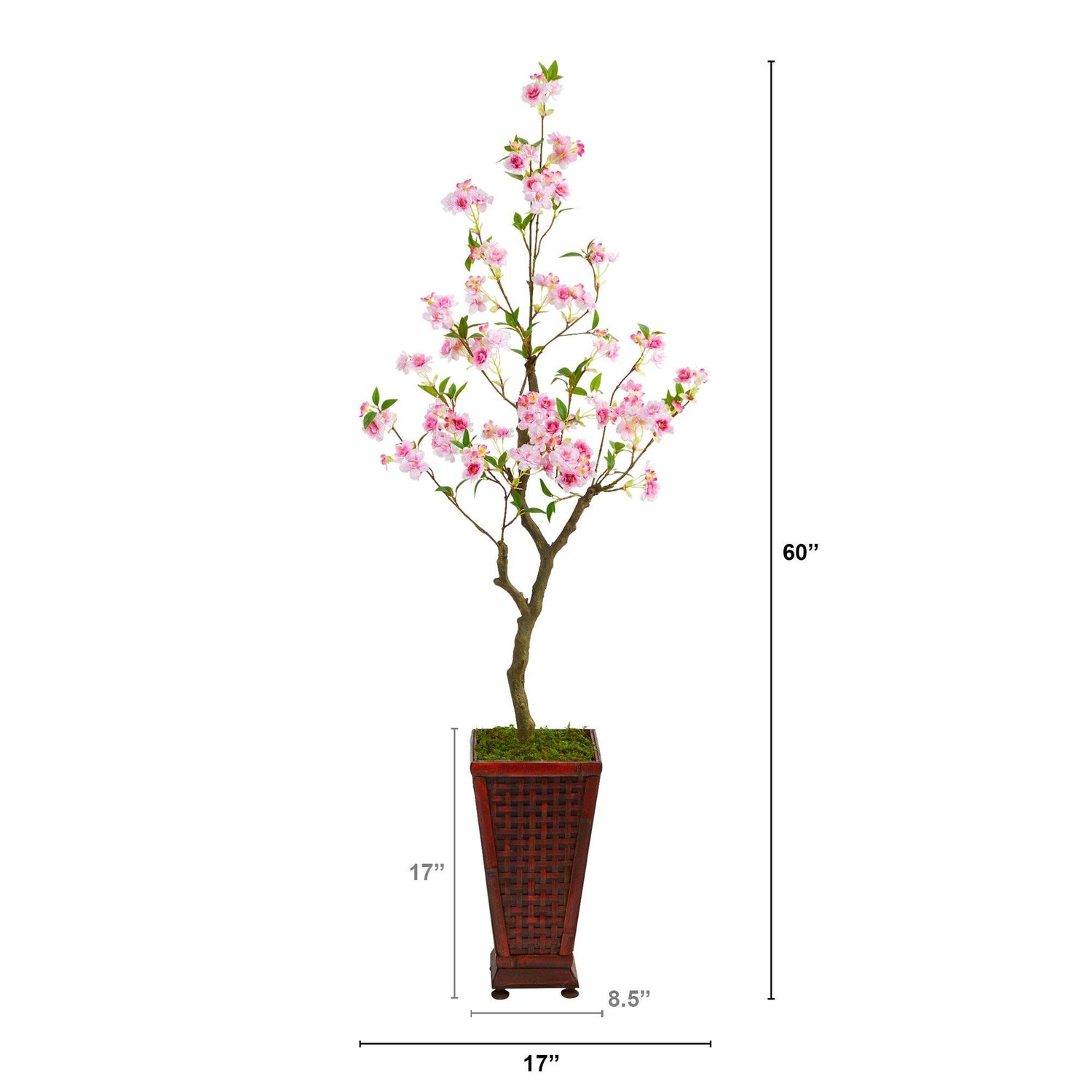 5’ Cherry Blossom Artificial Tree in Decorative Planter