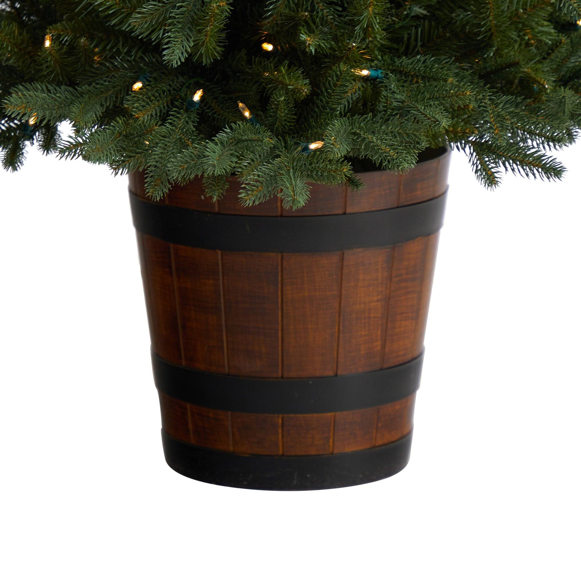 Lighted trees for porch outlet