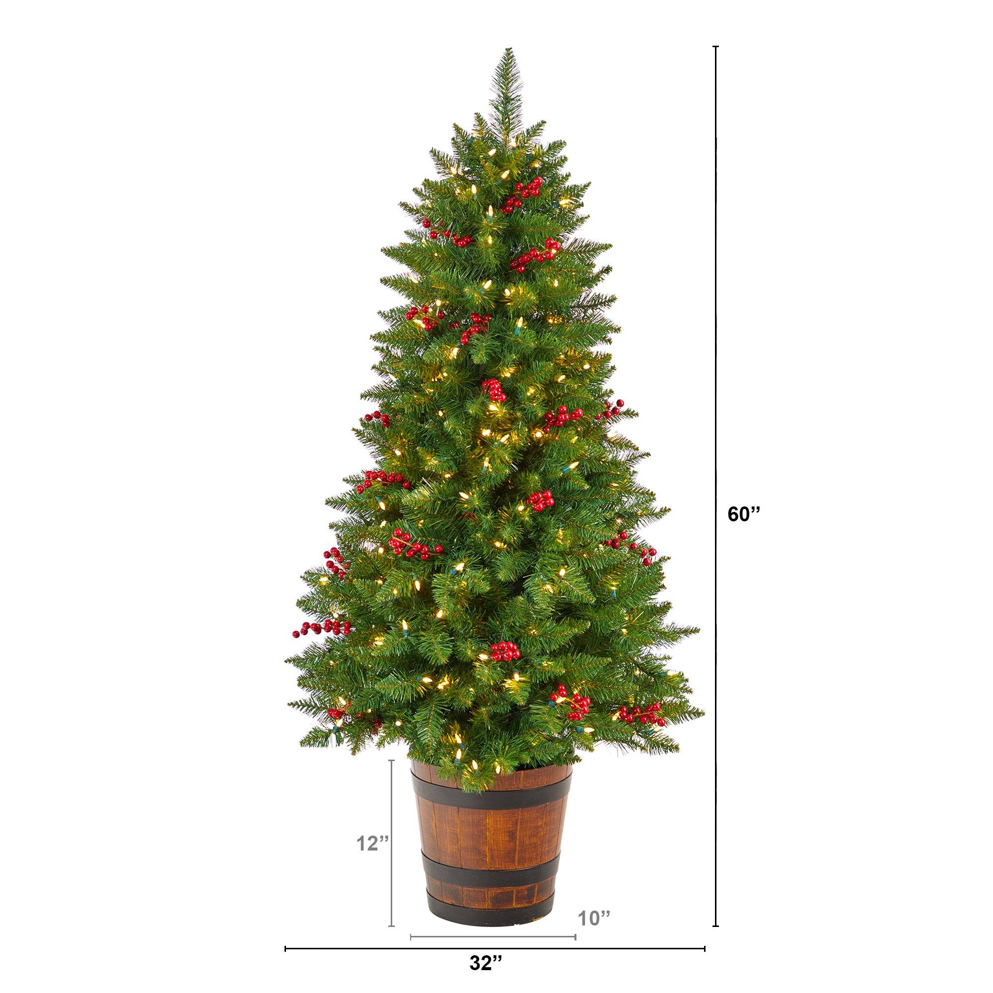 Pre lit porch trees on sale