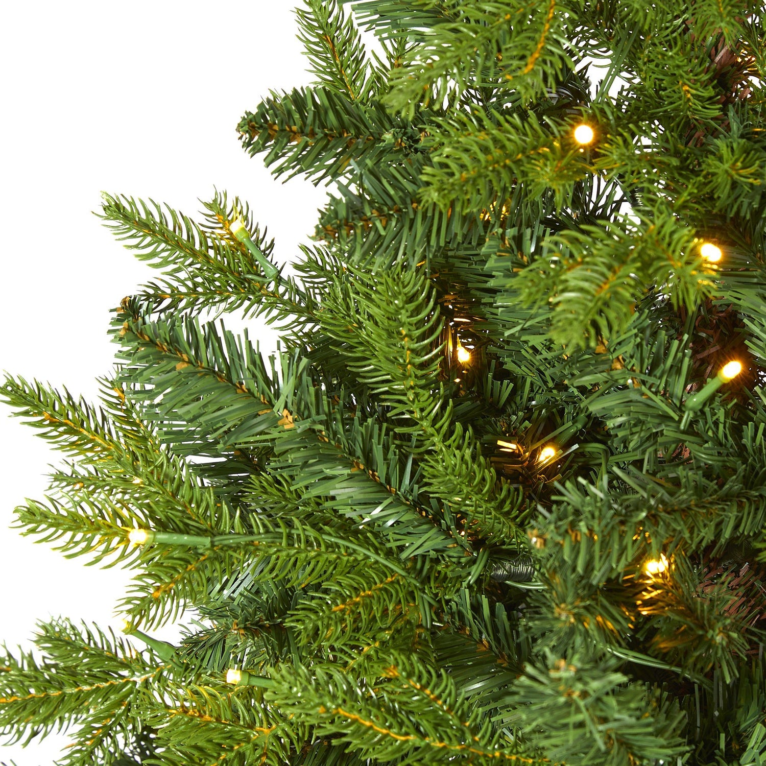 5’ Fraser Fir “Natural Look” Artificial Christmas Tree with 190 Clear LED Lights, a Burlap Base and 1217 Bendable Branches