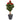 5’ Hibiscus Artificial Tree in Slate Planter