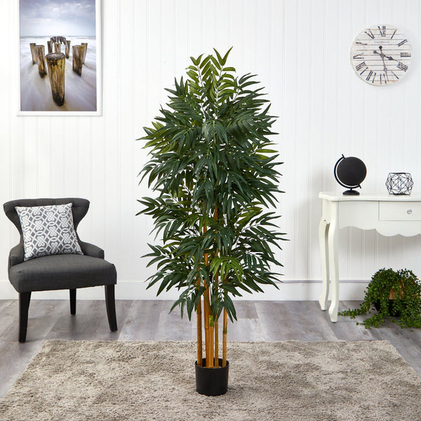 5’ Phoenix Palm Artificial tree with Natural Trunk