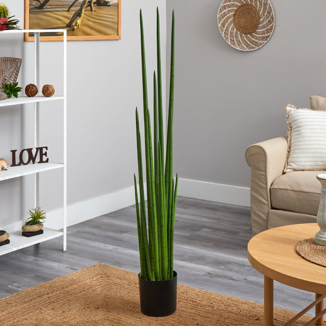 artificial snake grass plant 5' Sansevieria Snake Artificial Plant