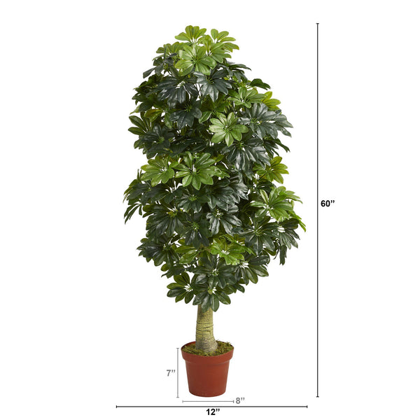 5' Schefflera Artificial Tree (Real Touch)