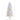 5’ Slim White Artificial Christmas Tree with 150 Warm White LED Lights and 491 Bendable Branches