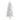 5’ Slim White Artificial Christmas Tree with 150 Warm White LED Lights and 491 Bendable Branches