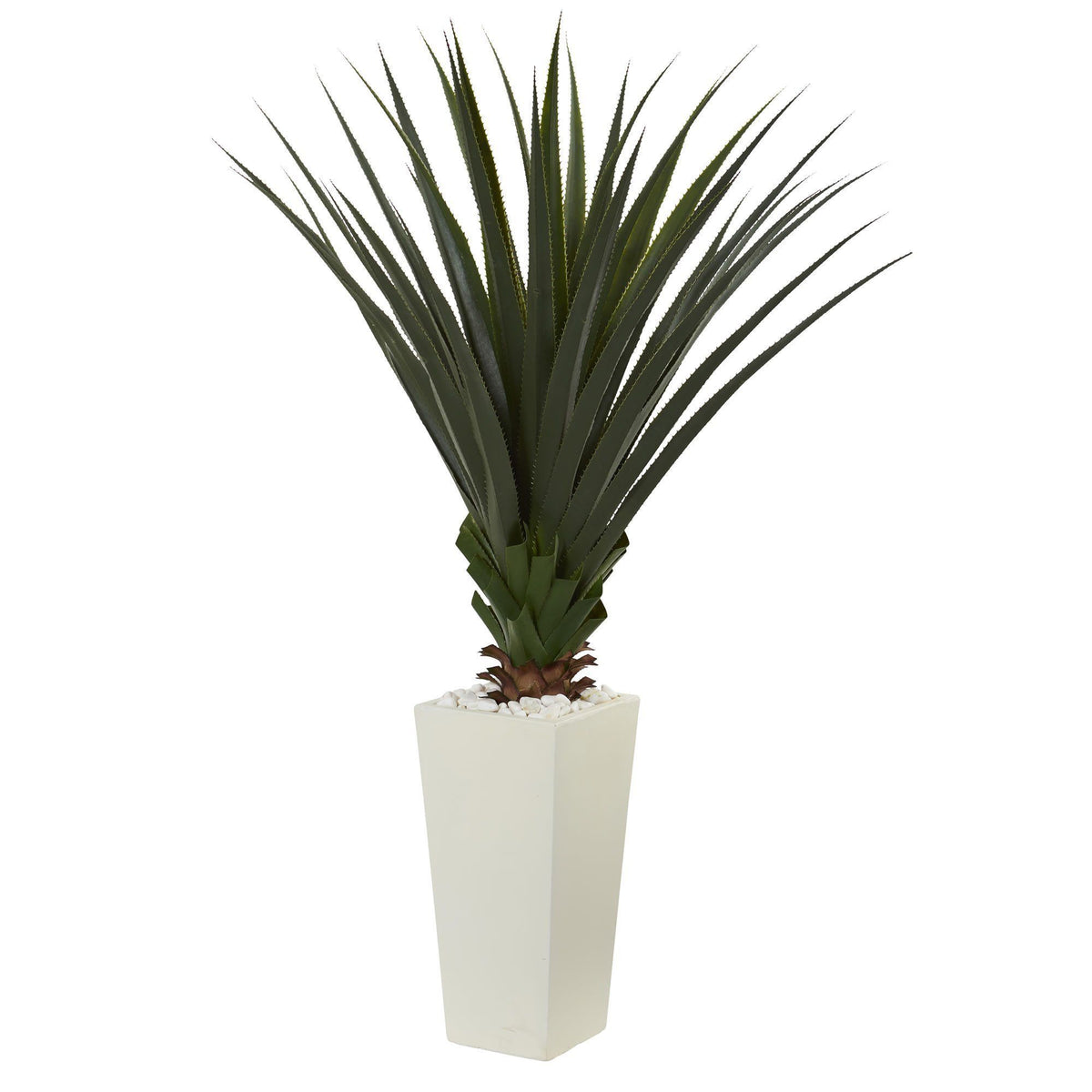 Kunstplant Agave in pot grijs-groen H 57 cm kopen! | HORNBACH