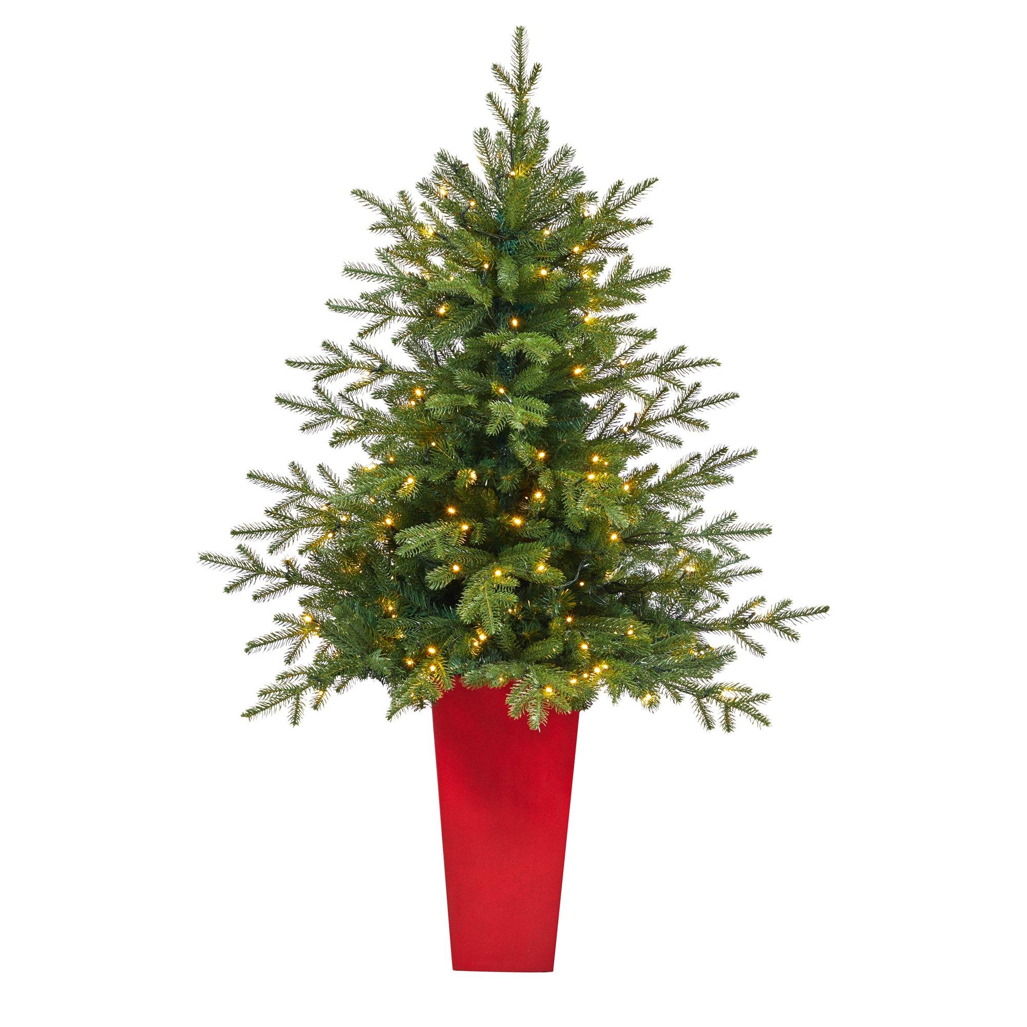 5' Swedish Fir Artificial Christmas Tree with 160 Warm White LED