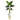 5’ Traveler’s Palm Artificial Plant in White Planter with Stand (Real Touch)