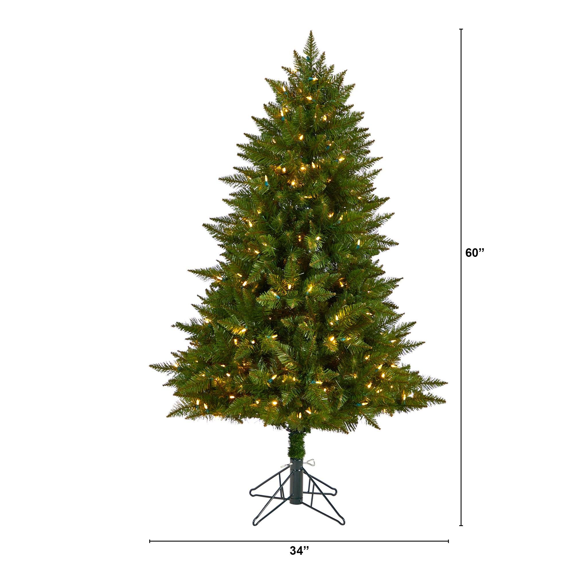 5' Vermont Spruce Tree with 250 Color Changing (Multifunction and