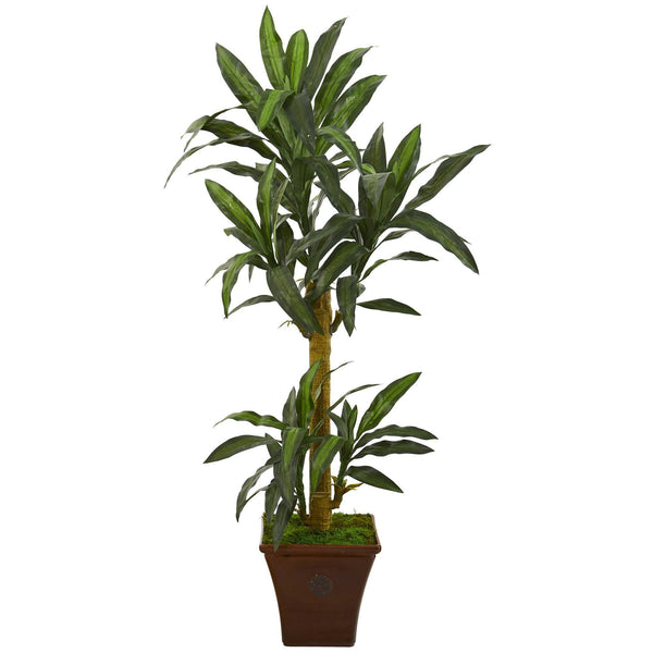 5’ Yucca Artificial Plant in Brown Planter