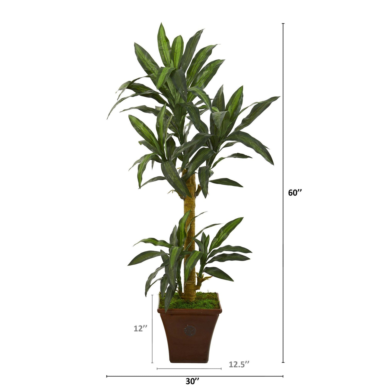 5’ Yucca Artificial Plant in Brown Planter